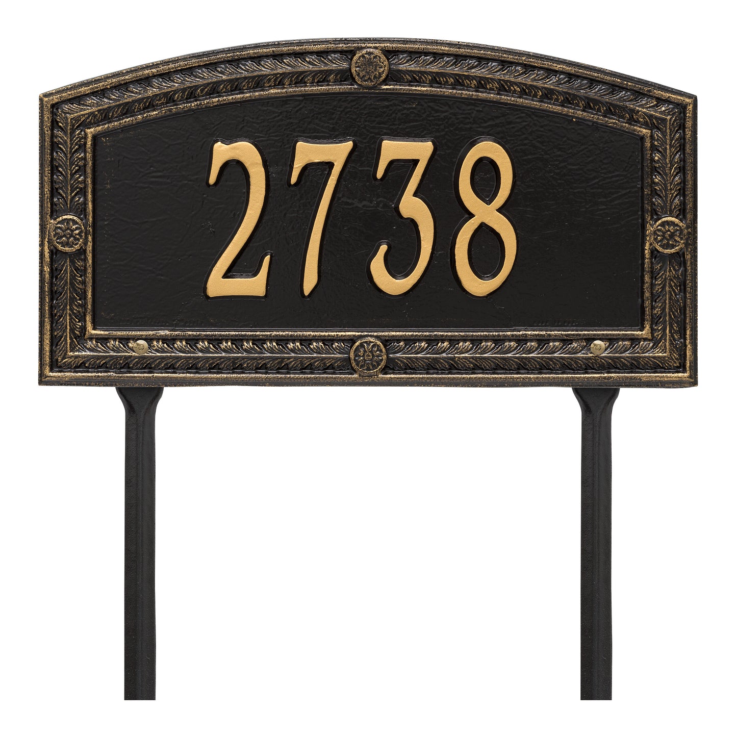 Whitehall Products Personalized Hamilton Standard Lawn Plaque One Line Antique Copper