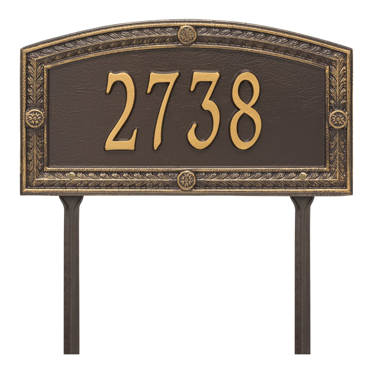 Whitehall Products Personalized Hamilton Standard Lawn Plaque One Line