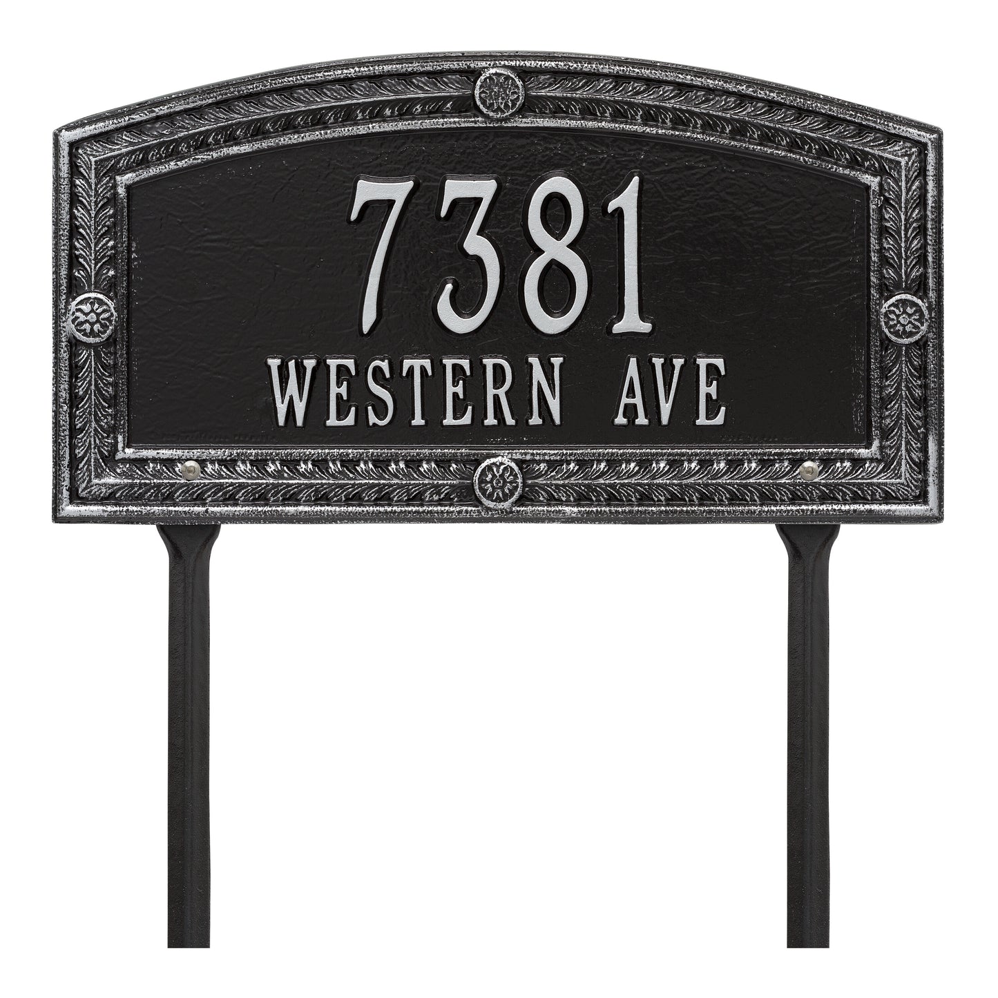Whitehall Products Personalized Hamilton Standard Lawn Plaque Two Line Bronze/verdigris