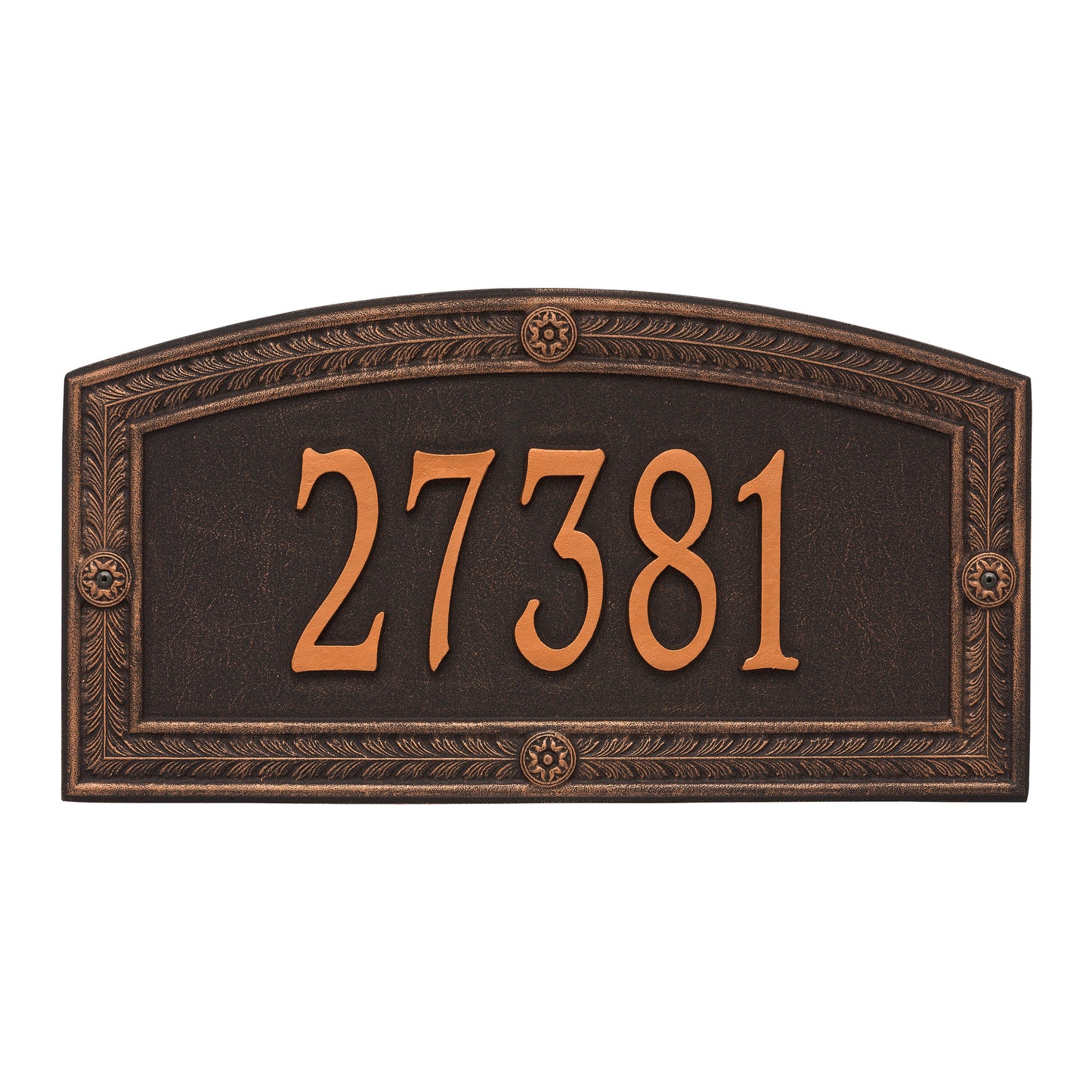 Whitehall Products Personalized Hamilton Estate Wall Plaque One Line Bronze/gold