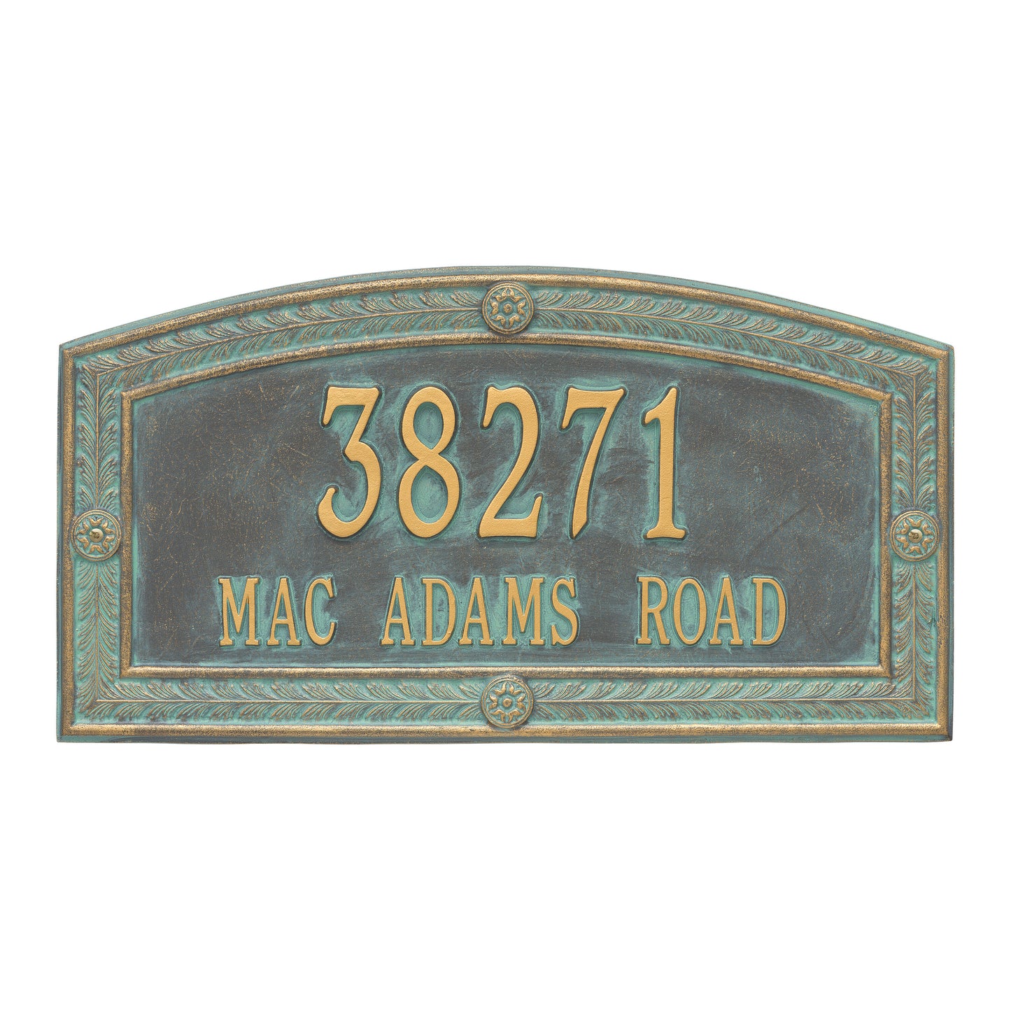 Whitehall Products Personalized Hamilton Estate Wall Plaque Two Line Oil Rubbed Bronze