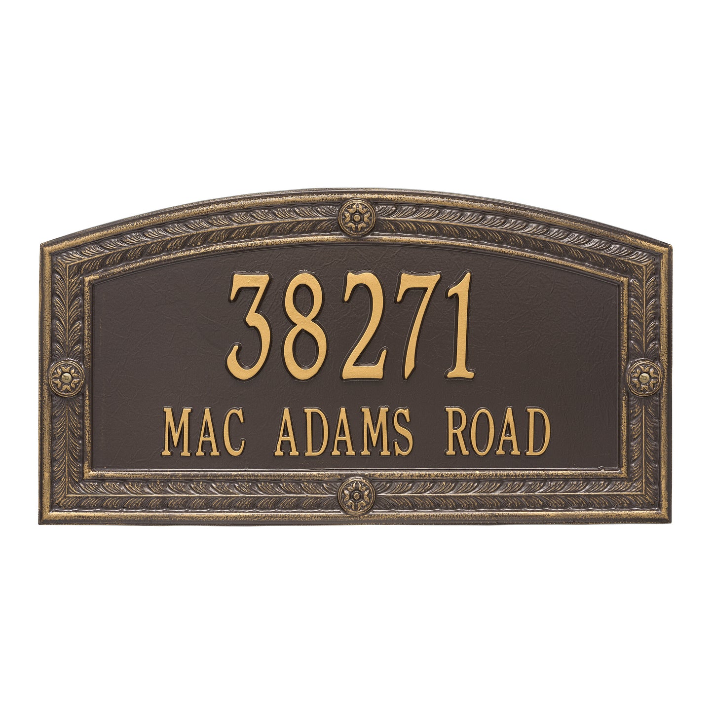 Whitehall Products Personalized Hamilton Estate Wall Plaque Two Line