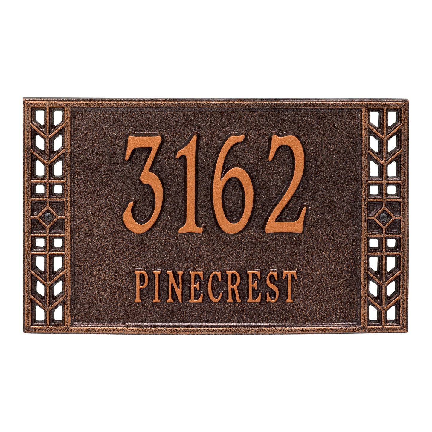 Whitehall Products Personalized Boston Standard Wall Plaque Two Line Black/gold