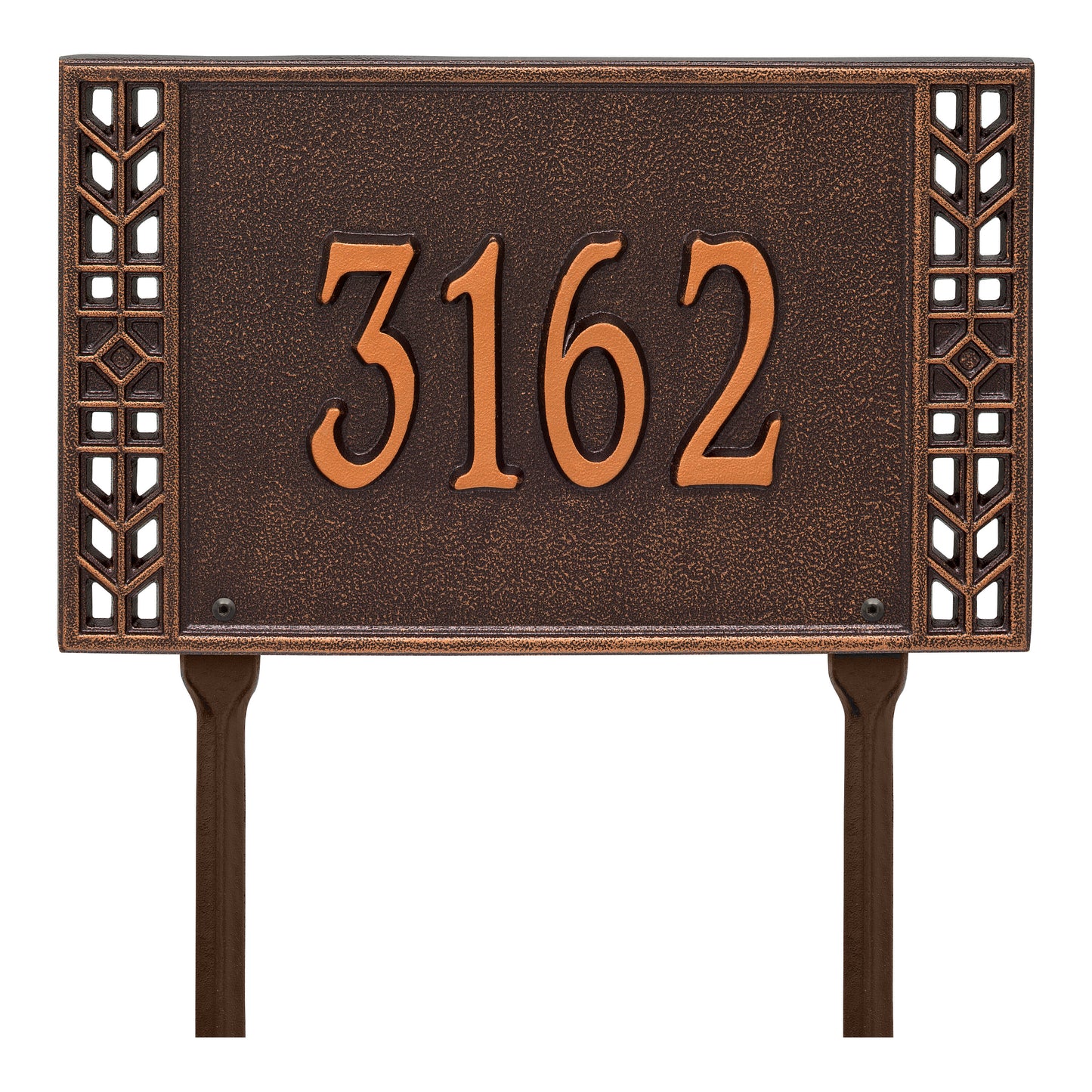 Whitehall Products Personalized Boston Standard Lawn Plaque One Line Black/gold