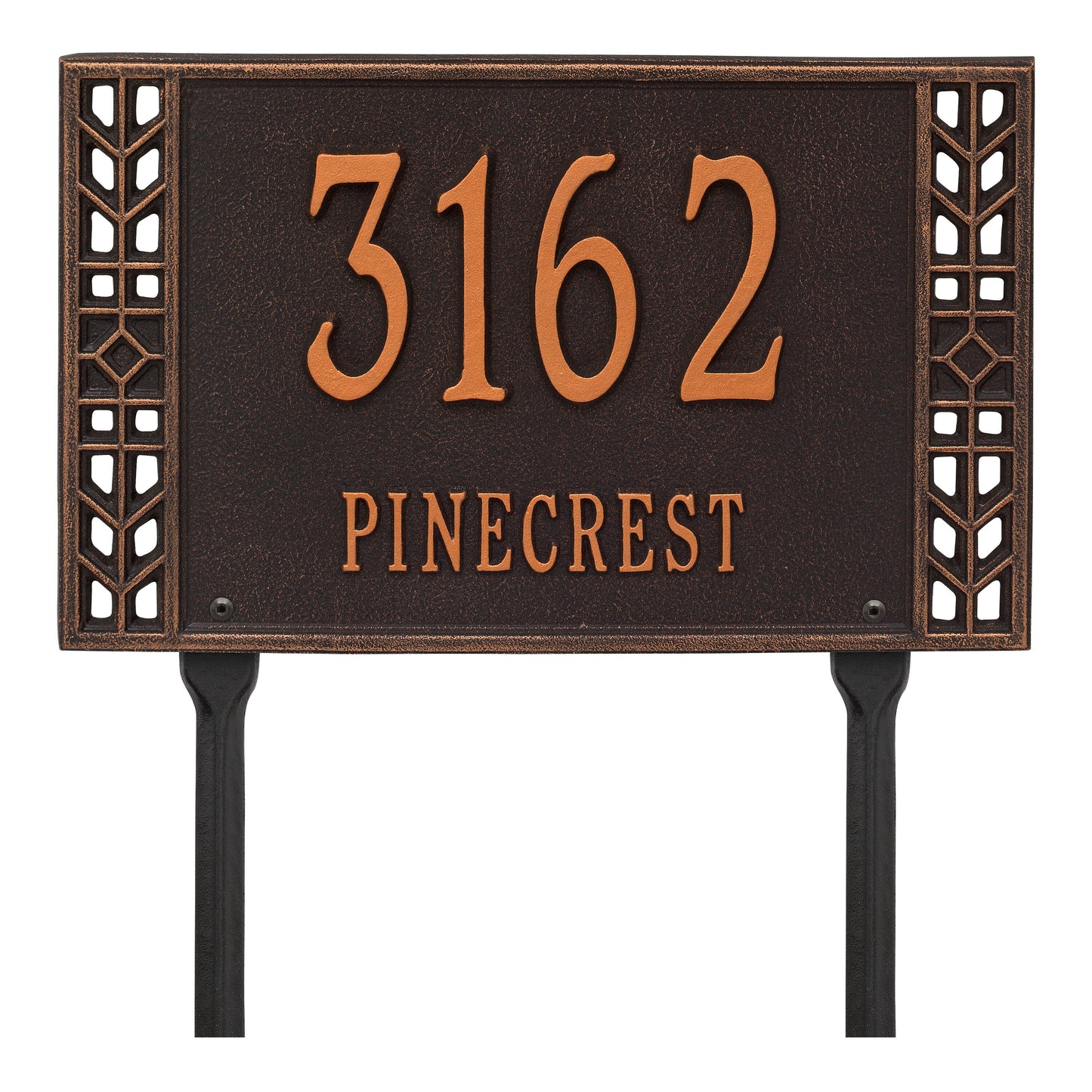 Whitehall Products Personalized Boston Standard Lawn Plaque Two Line Bronze/gold
