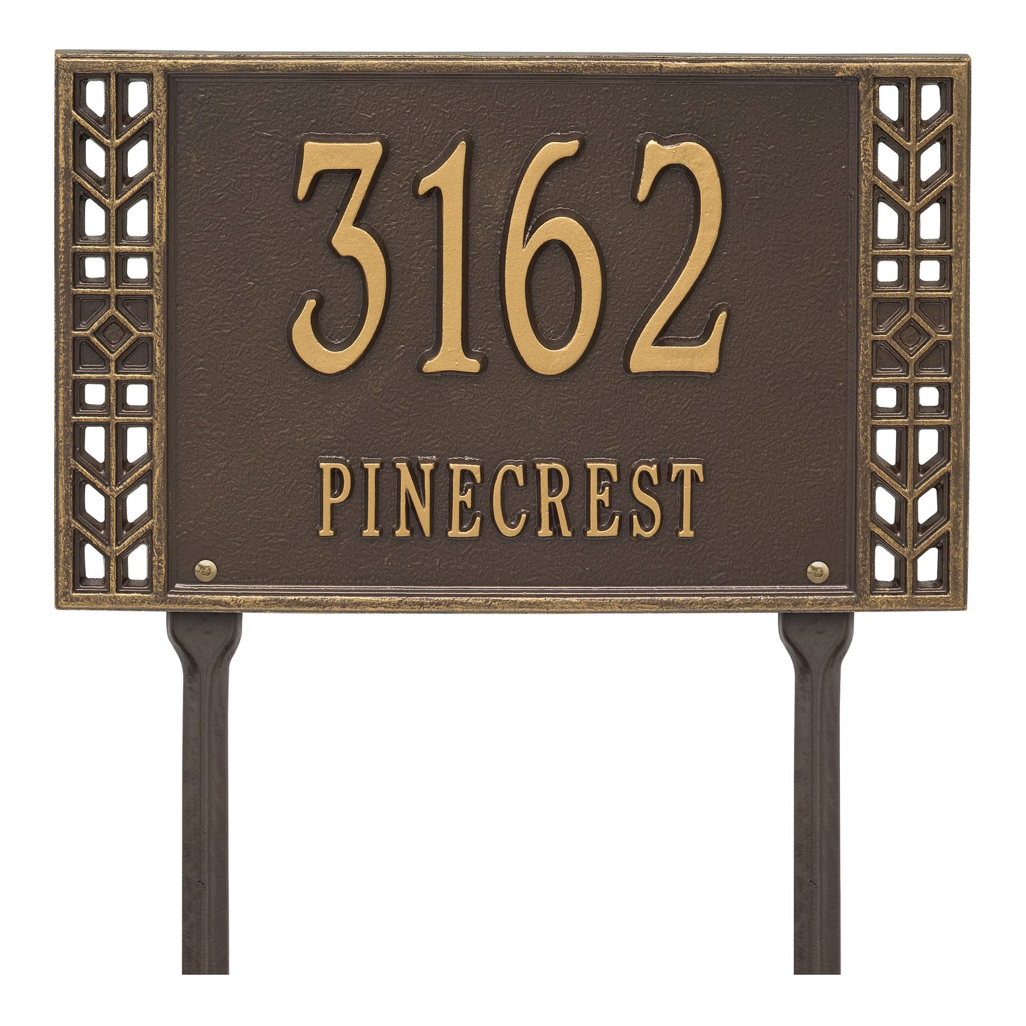 Whitehall Products Personalized Boston Standard Lawn Plaque Two Line