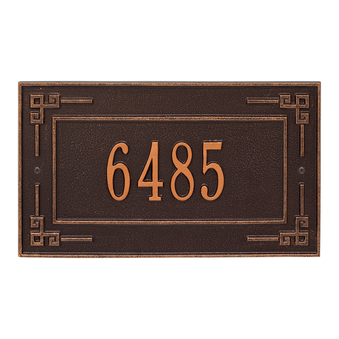Whitehall Products Personalized Key Corner Standard Wall Plaque One Line Black/gold