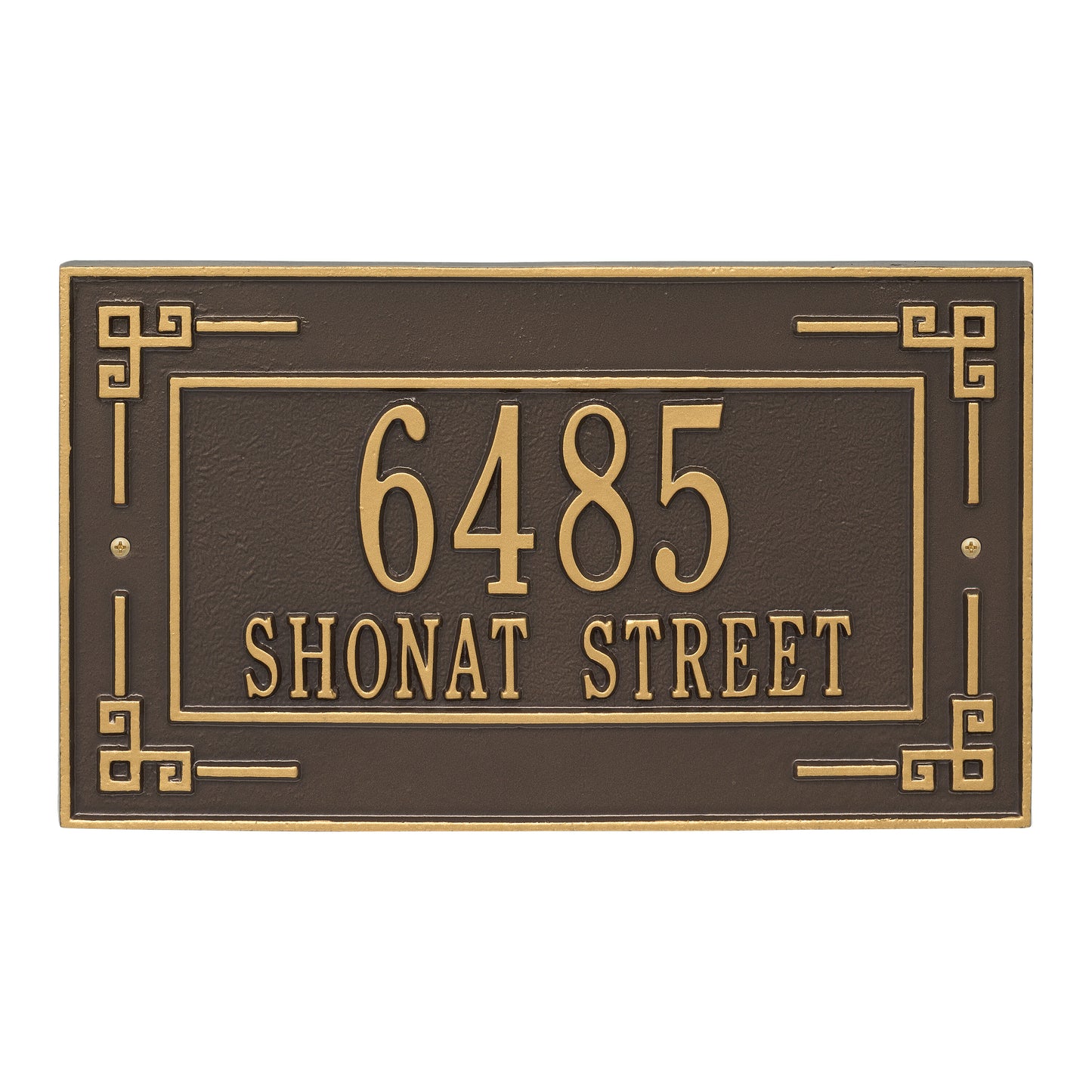Whitehall Products Personalized Key Corner Standard Wall Plaque Two Line