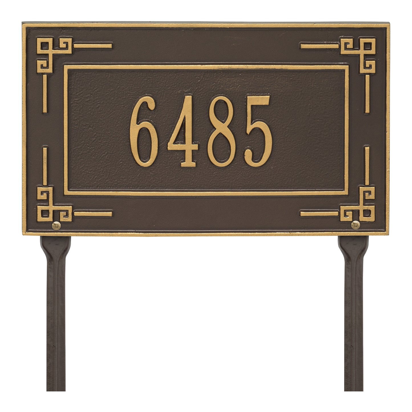 Whitehall Products Personalized Key Corner Standard Lawn Plaque One Line
