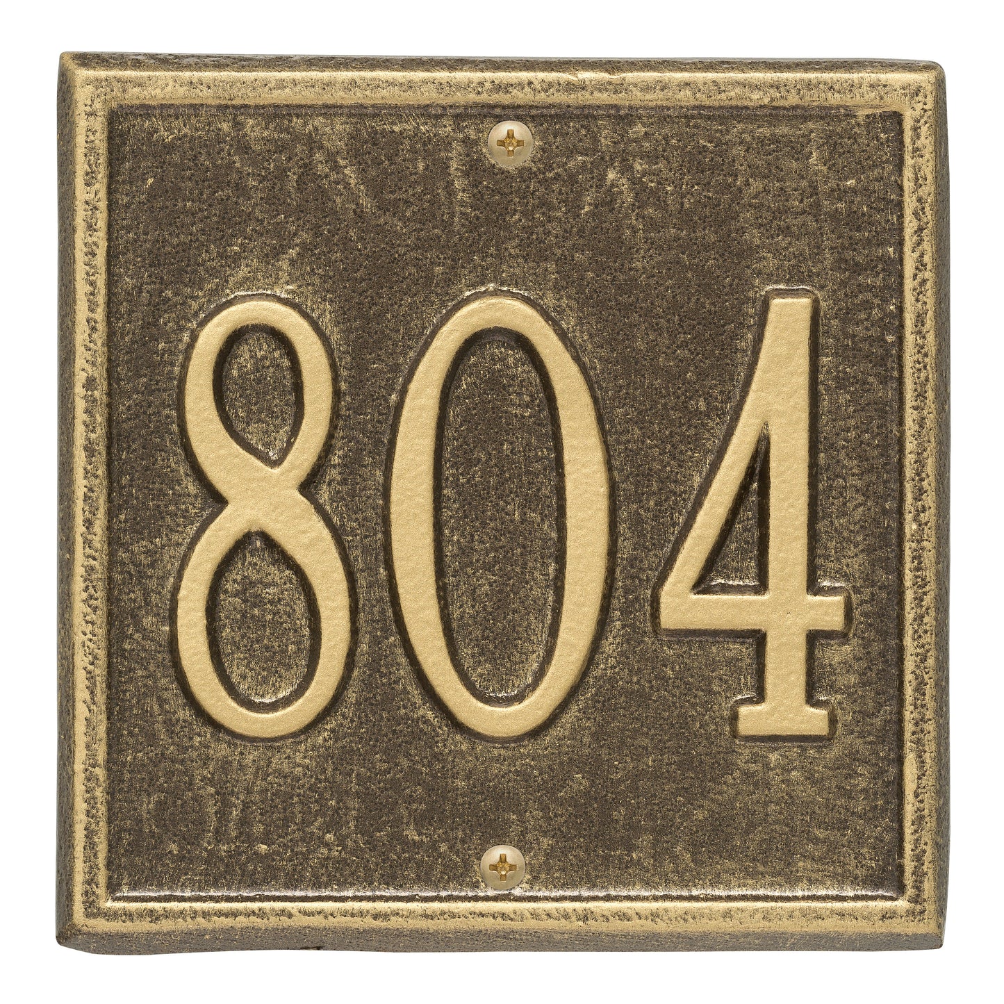 Whitehall Products Personalized Square Petite Wall Plaque One Line Antique Copper