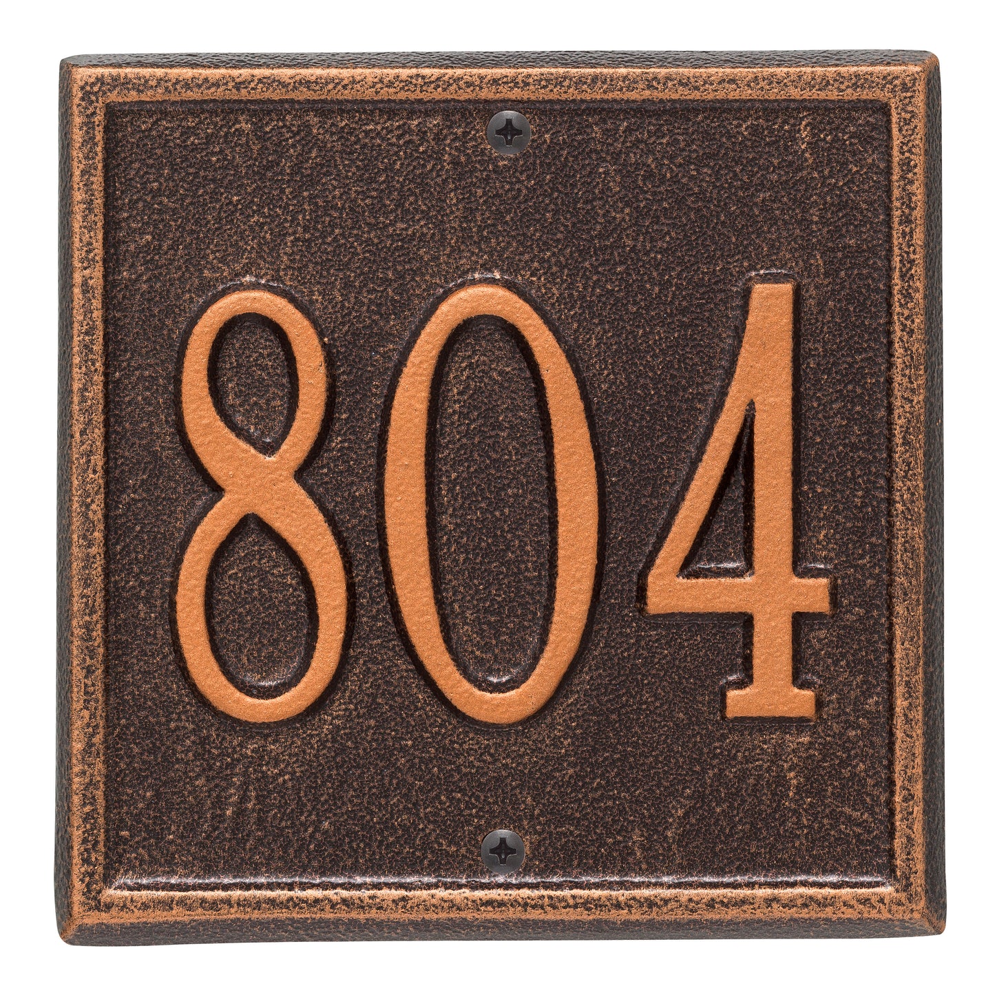 Whitehall Products Personalized Square Petite Wall Plaque One Line Black/gold