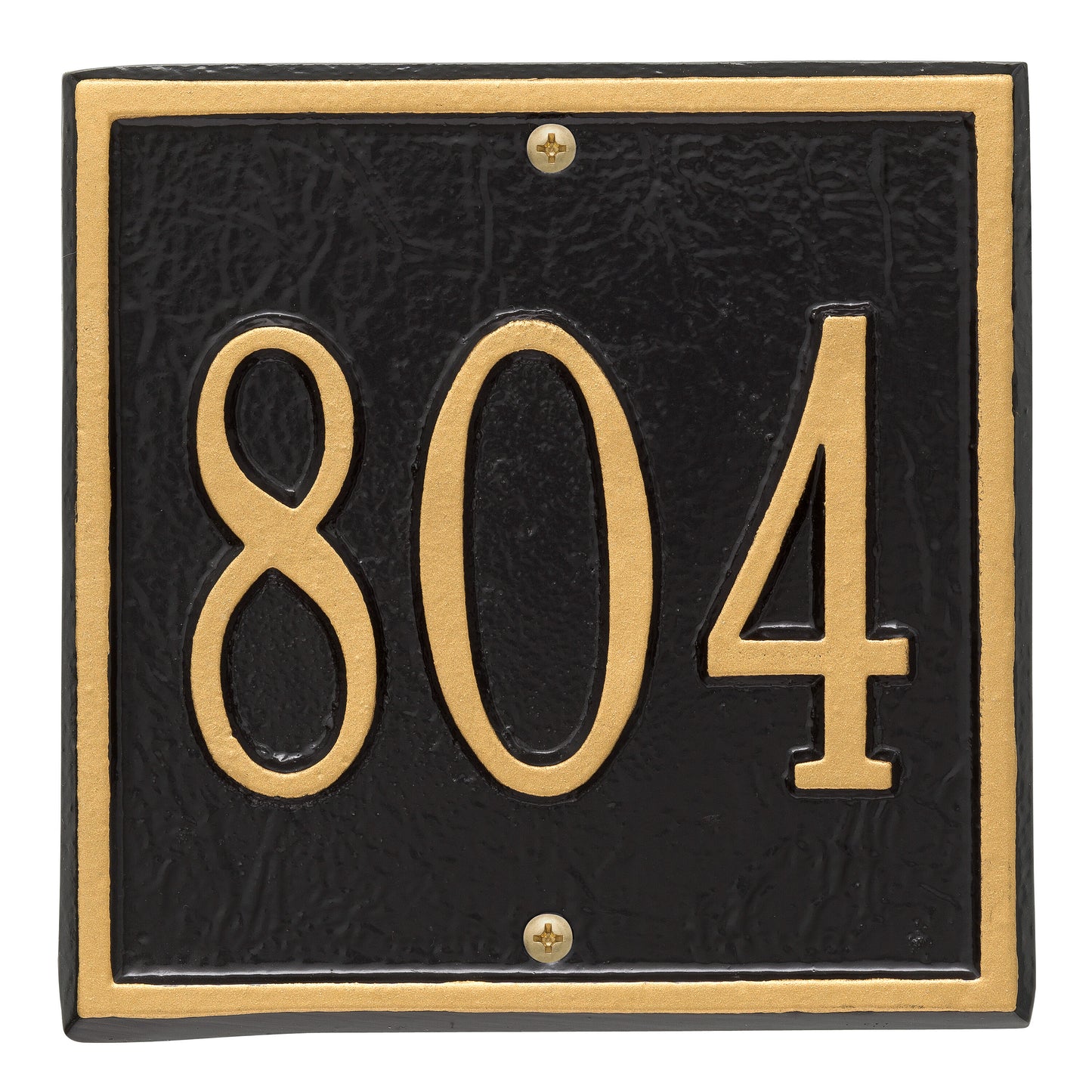 Whitehall Products Personalized Square Petite Wall Plaque One Line Black/silver