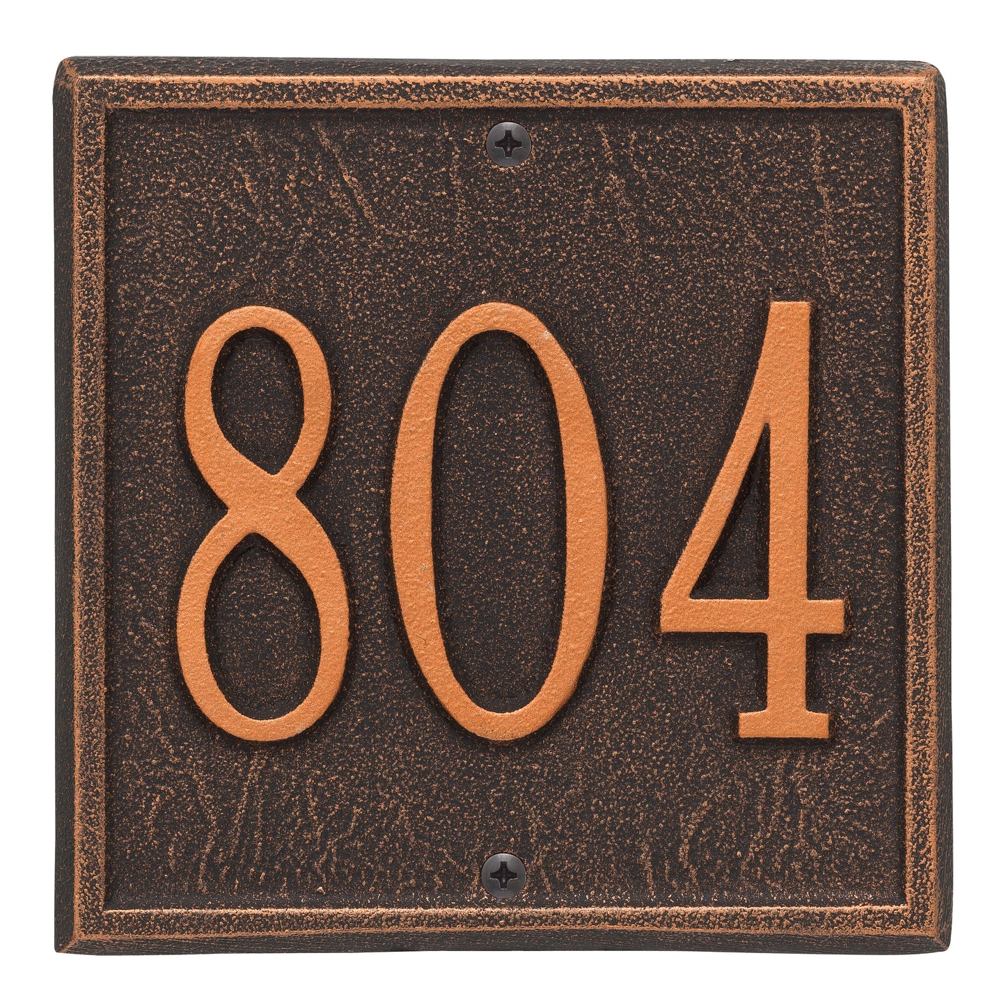 Whitehall Products Personalized Square Petite Wall Plaque One Line Bronze/gold