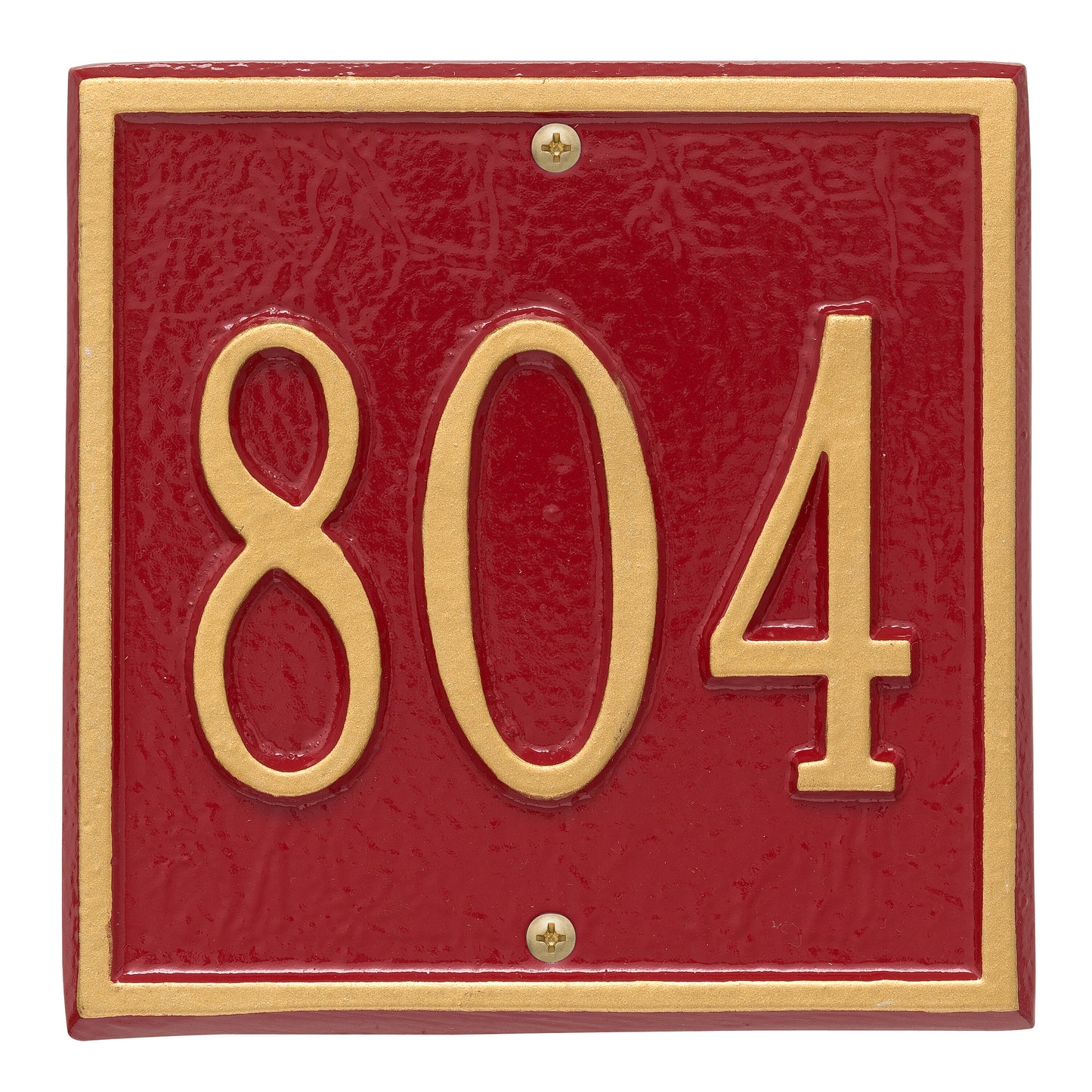 Whitehall Products Personalized Square Petite Wall Plaque One Line White/gold