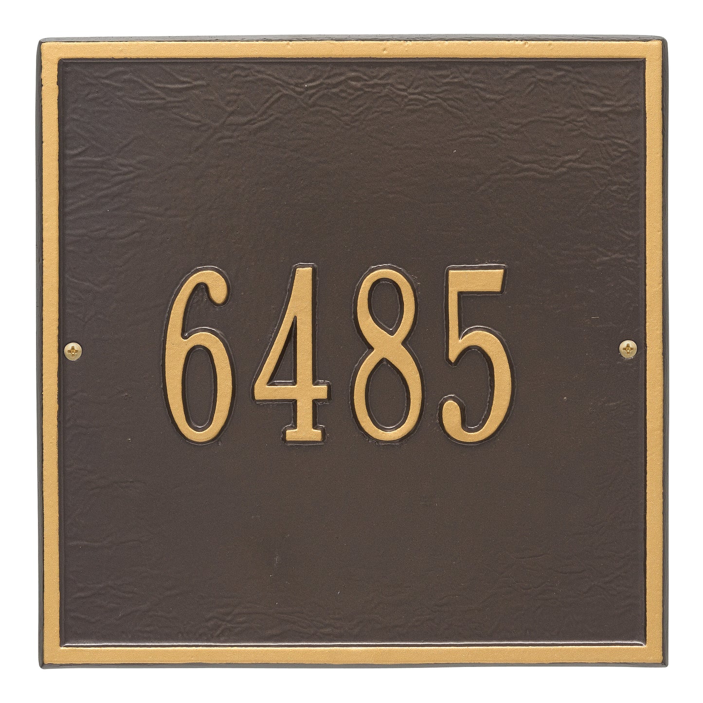 Whitehall Products Personalized Square Standard Wall Plaque One Line Pewter/silver