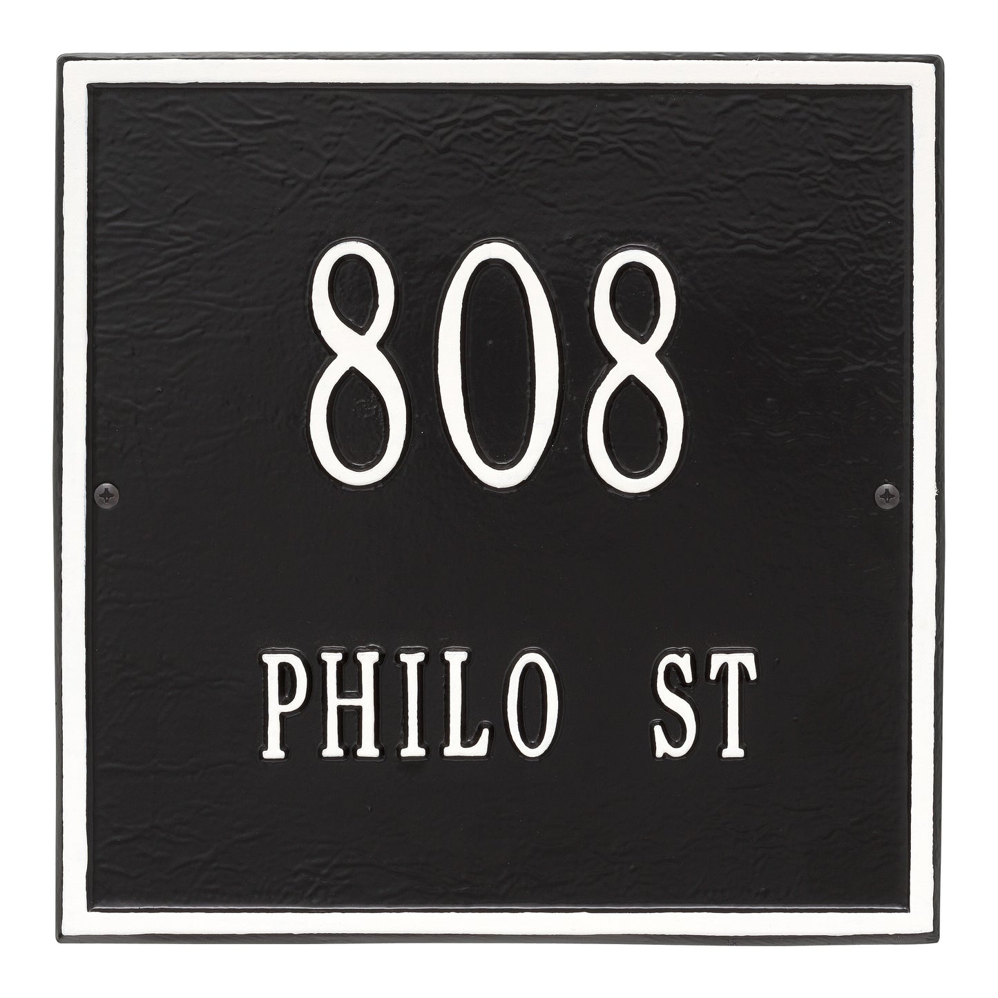 Whitehall Products Personalized Square Standard Wall Plaque Two Line Green/gold
