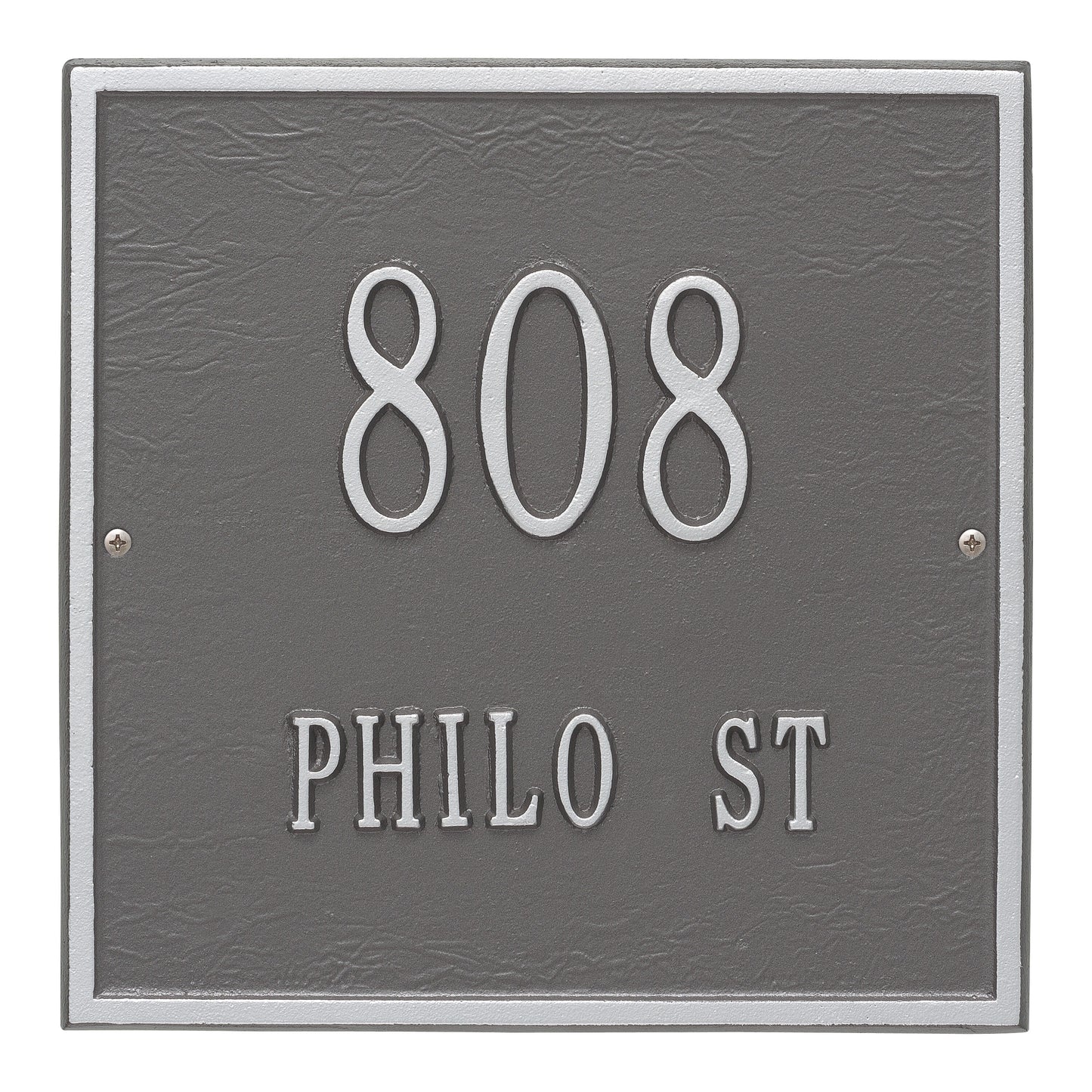 Whitehall Products Personalized Square Standard Wall Plaque Two Line Red/gold