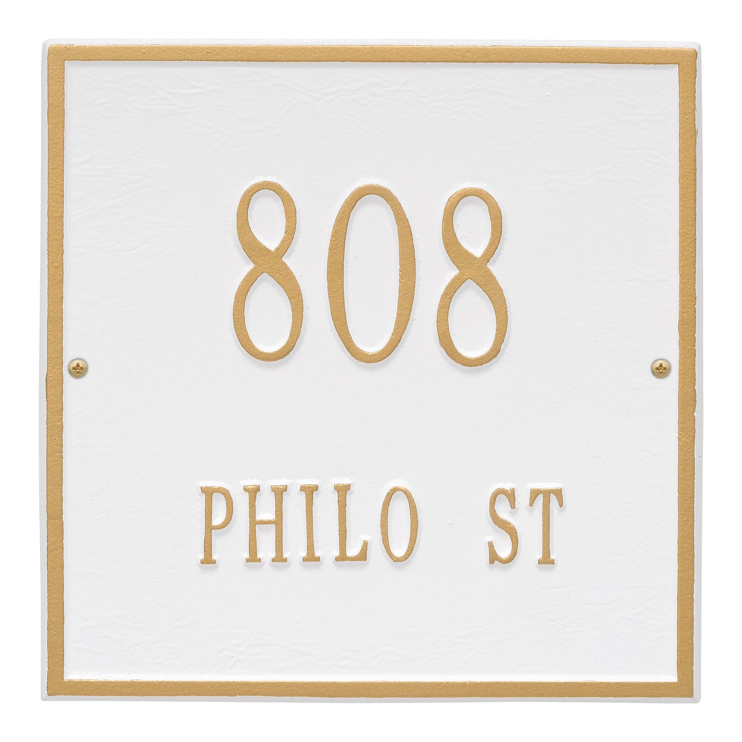 Whitehall Products Personalized Square Standard Wall Plaque Two Line