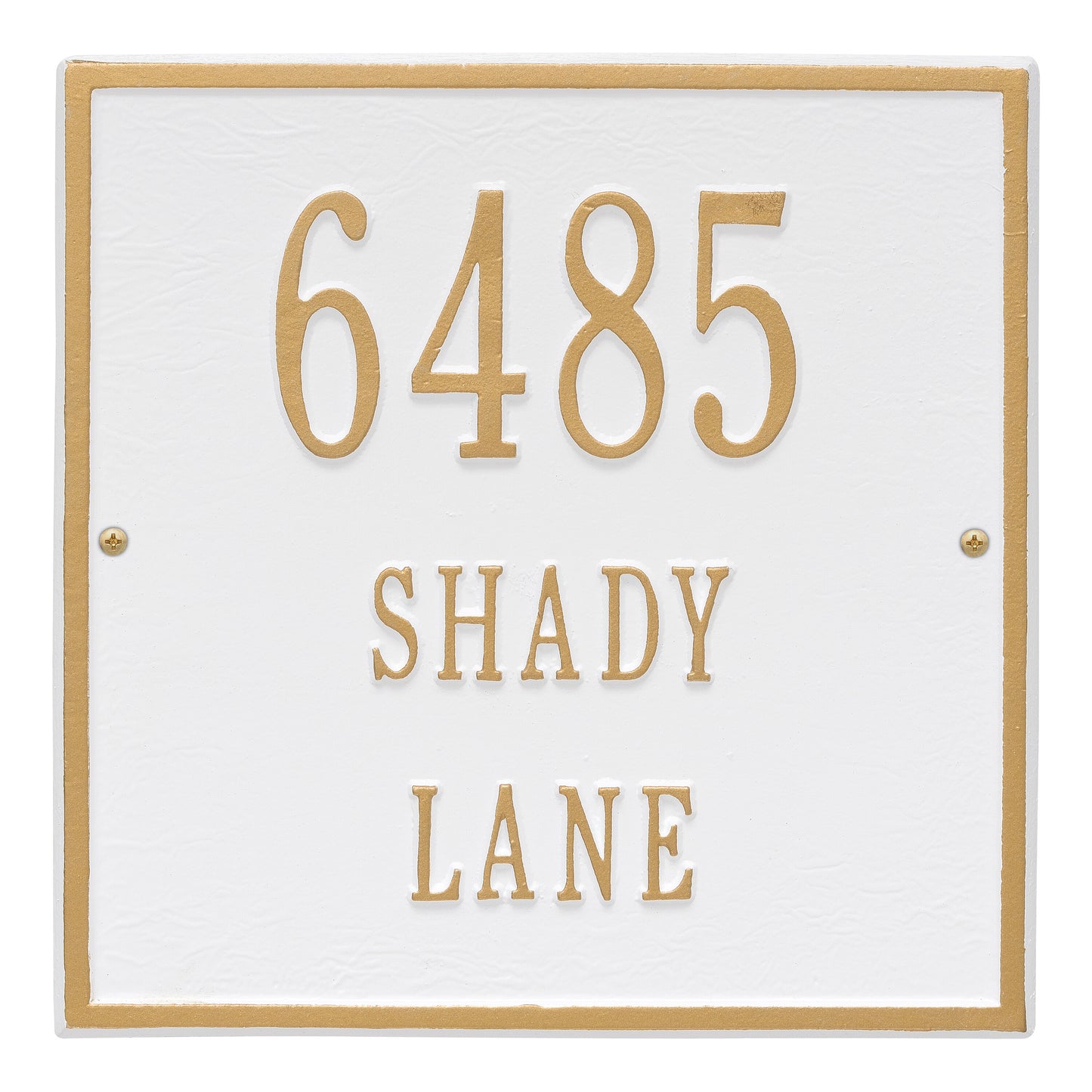 Whitehall Products Personalized Square Standard Wall Plaque Three Line