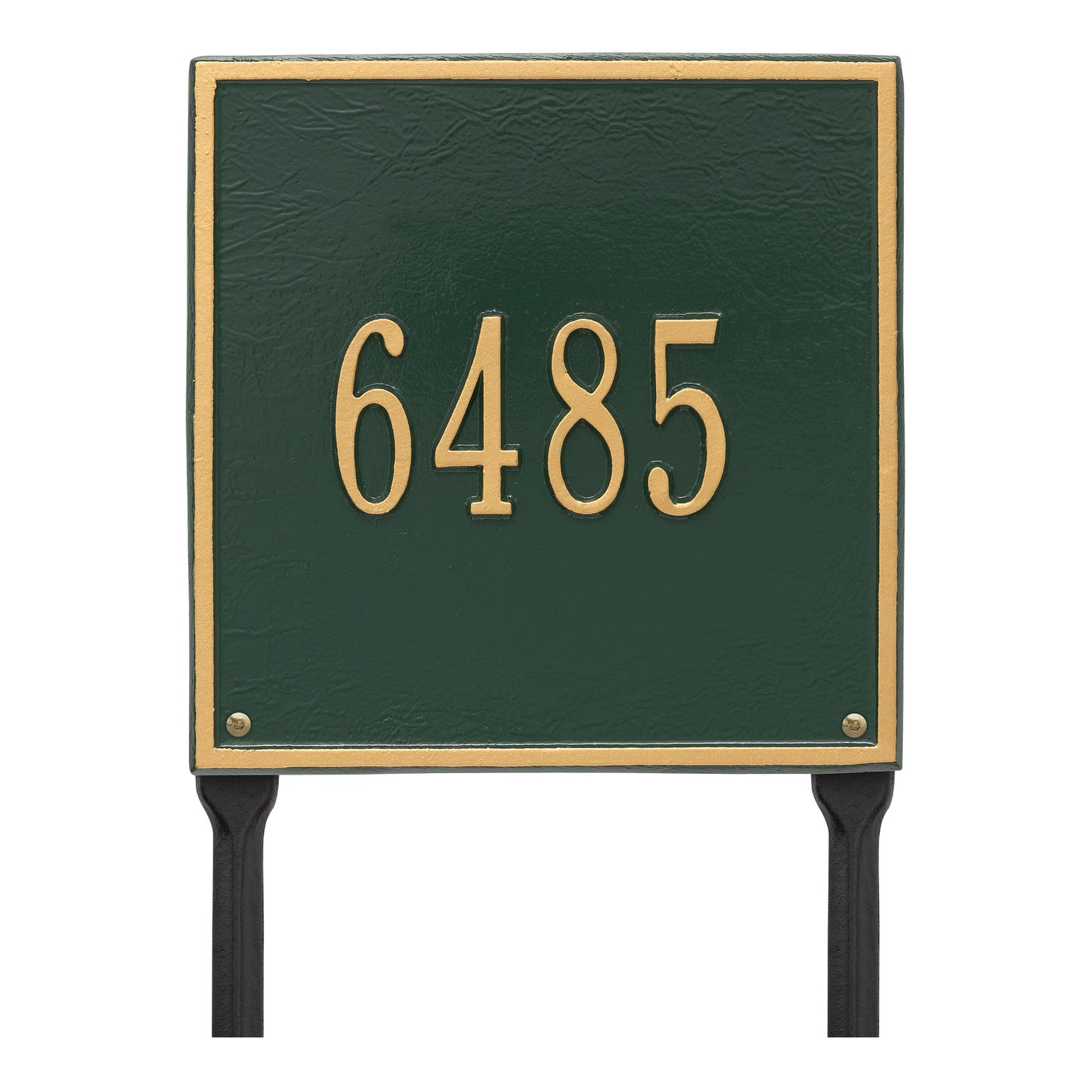 Whitehall Products Personalized Square Standard Lawn Plaque One Line Oil Rubbed Bronze