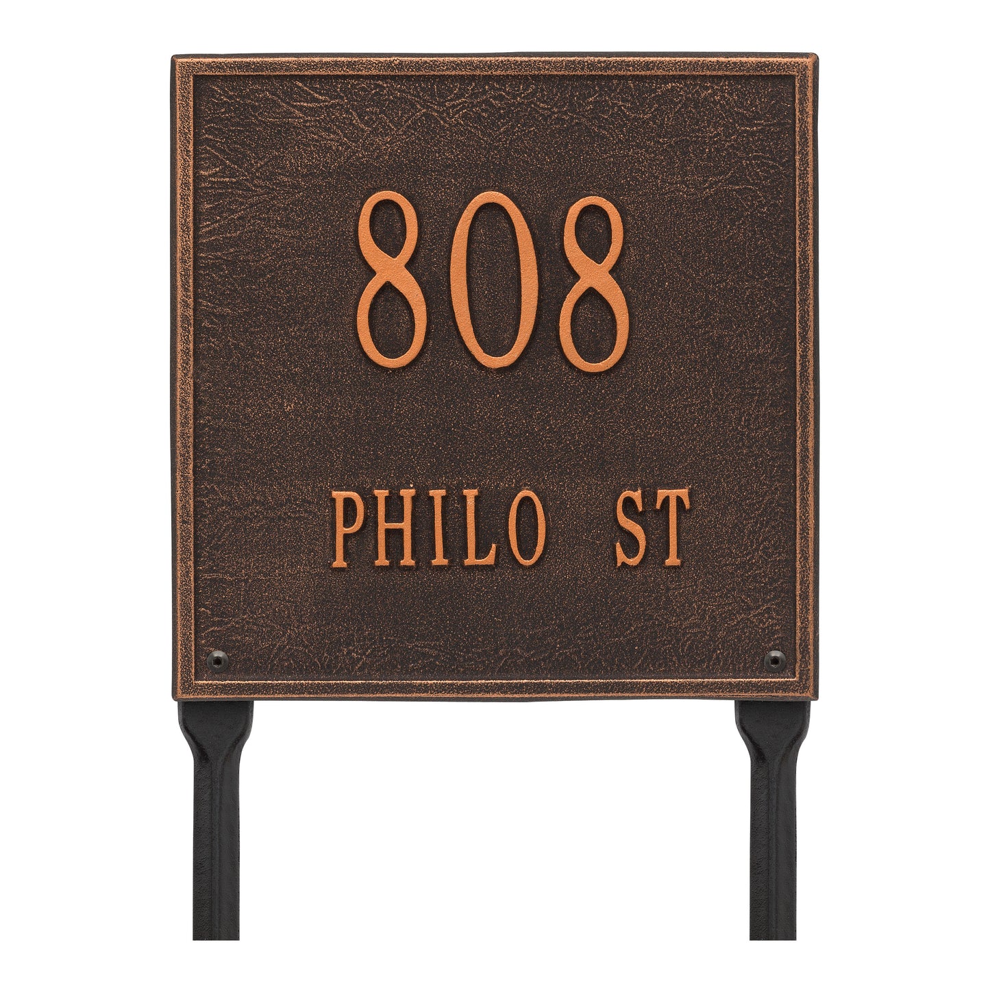 Whitehall Products Personalized Square Standard Lawn Plaque Two Line Bronze/gold