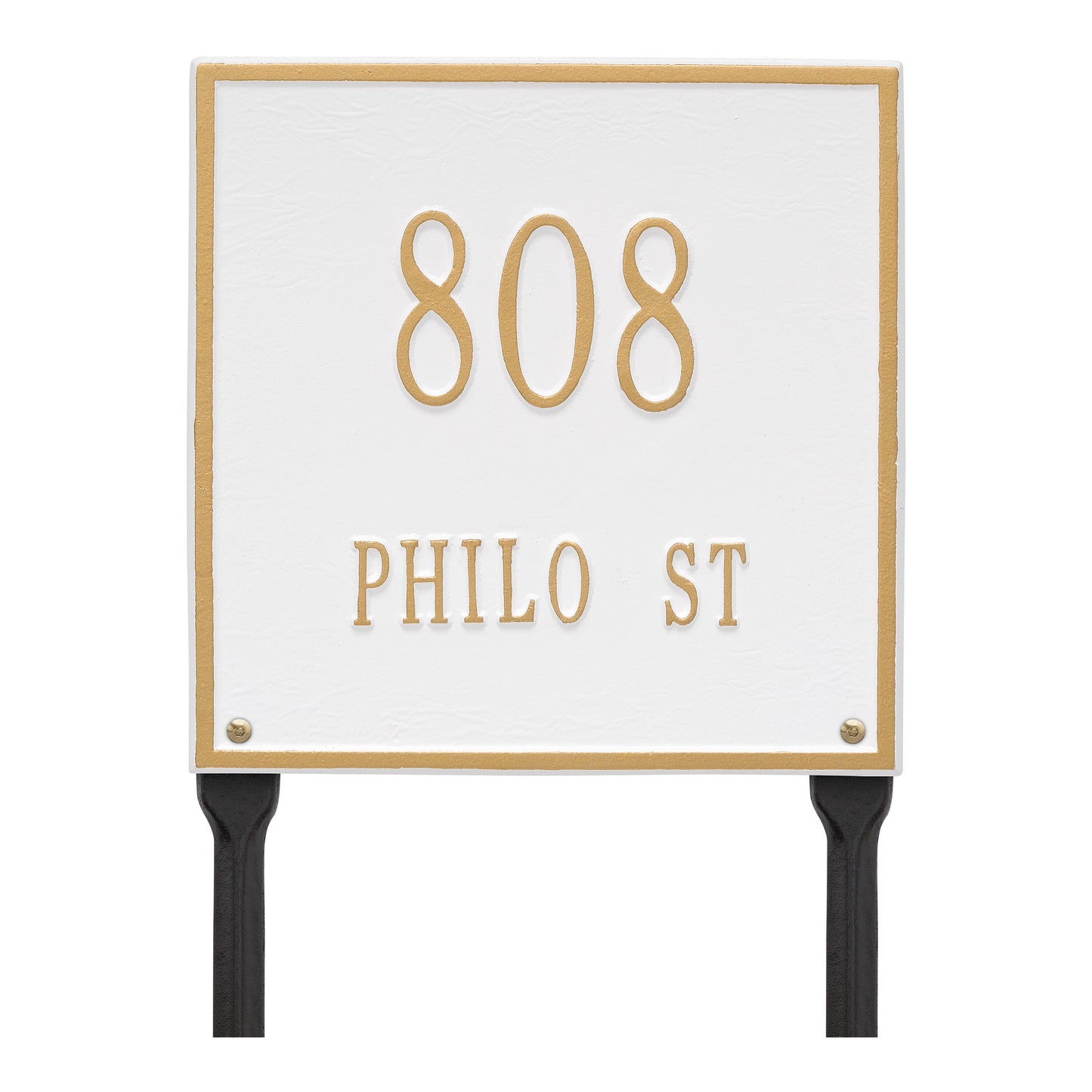 Whitehall Products Personalized Square Standard Lawn Plaque Two Line