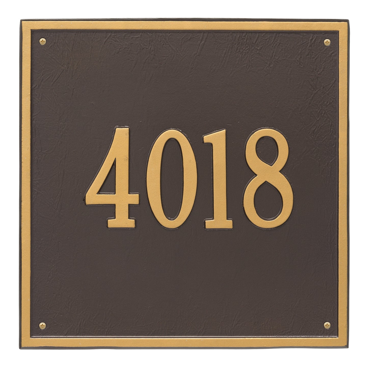 Whitehall Products Personalized Square Estate Wall Plaque One Line Pewter/silver