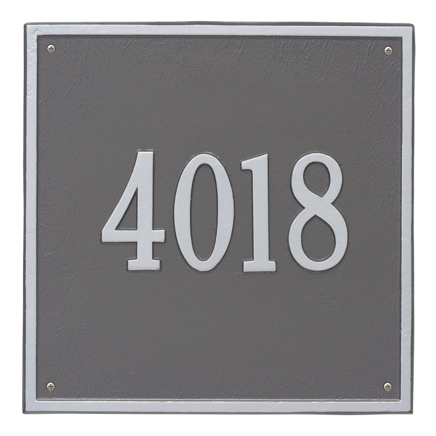Whitehall Products Personalized Square Estate Wall Plaque One Line Red/gold