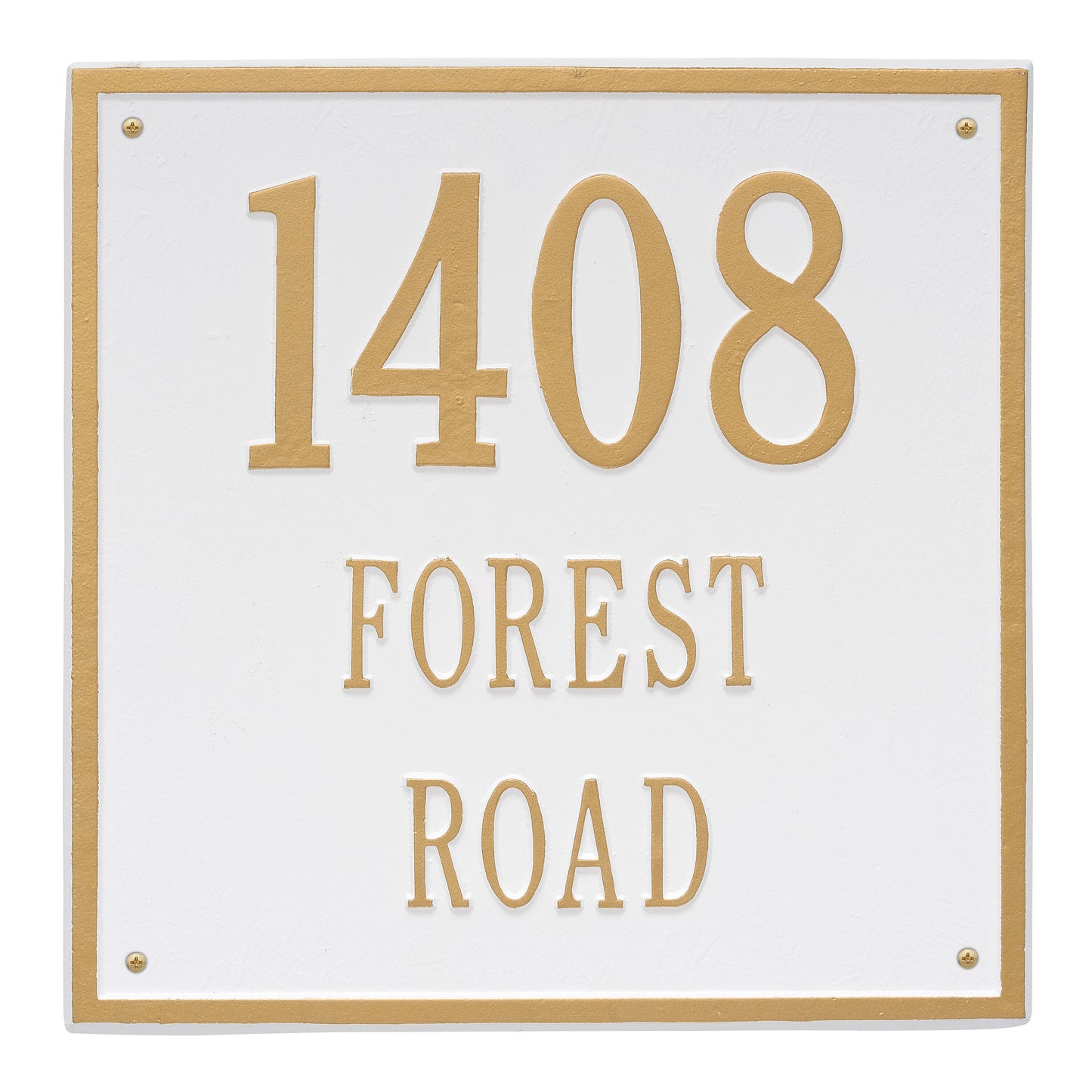Whitehall Products Personalized Square Estate Wall Plaque Three Line