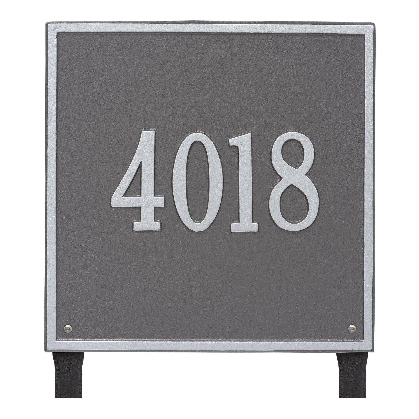 Whitehall Products Personalized Square Estate Lawn Plaque One Line Red/gold