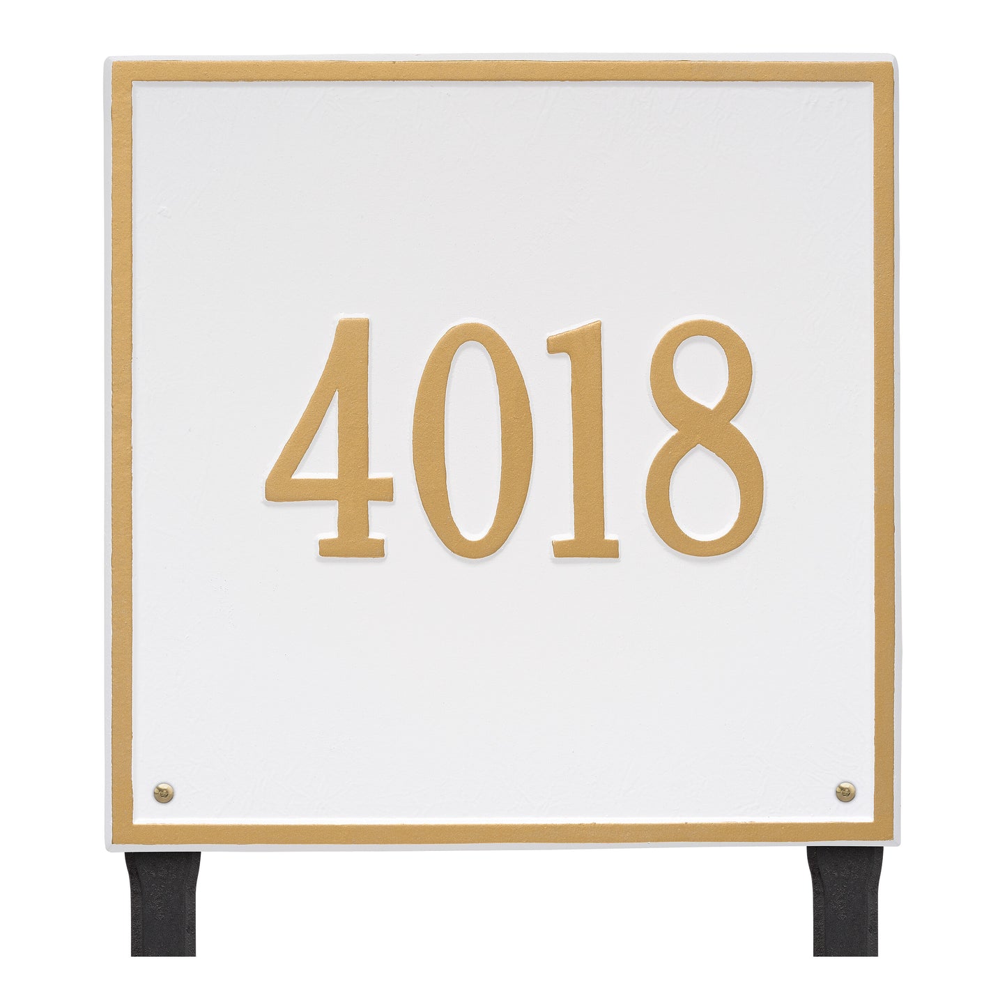 Whitehall Products Personalized Square Estate Lawn Plaque One Line