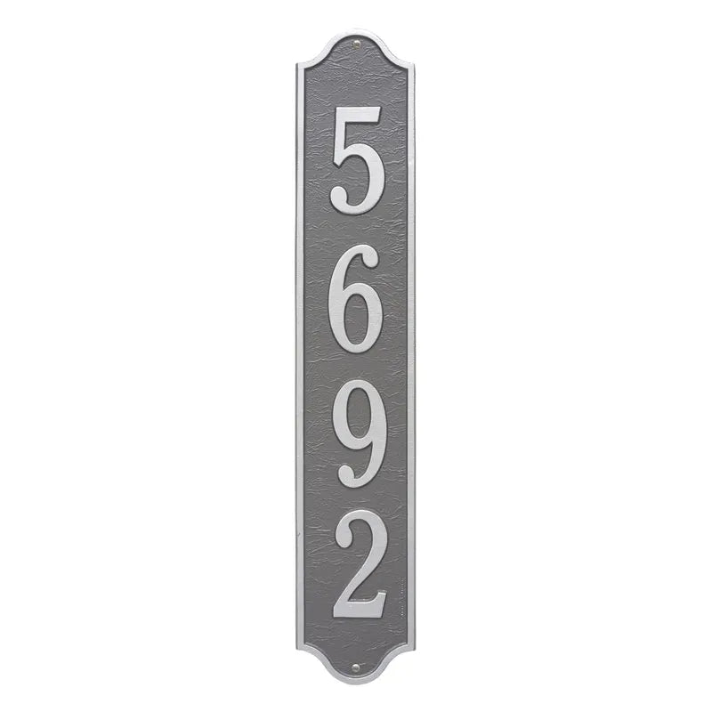 Whitehall Products Personalized Admiral Vertical Estate Wall Plaque One Line Red/gold