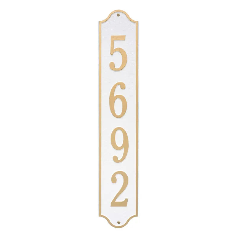 Whitehall Products Personalized Admiral Vertical Estate Wall Plaque One Line
