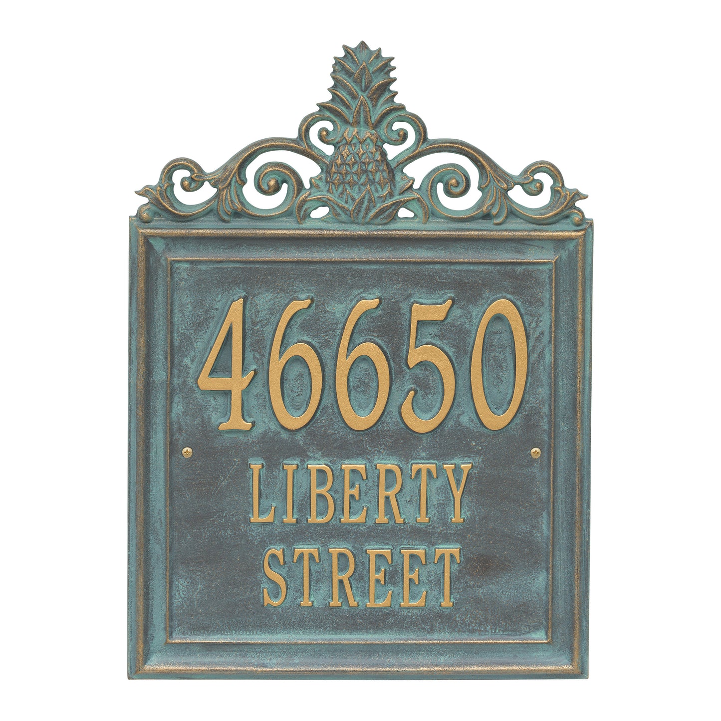 Whitehall Products Personalized Lanai Estate Wall Plaque Three Line Oil Rubbed Bronze