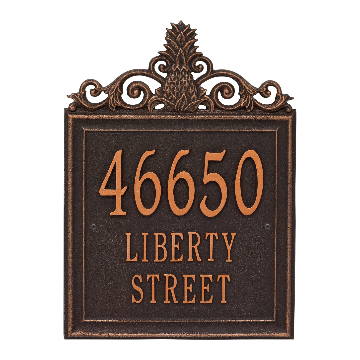 Whitehall Products Personalized Lanai Estate Wall Plaque Three Line Bronze/gold