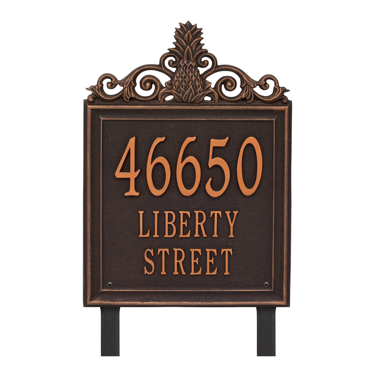 Whitehall Products Personalized Lanai Estate Lawn Plaque Three Line Bronze/gold