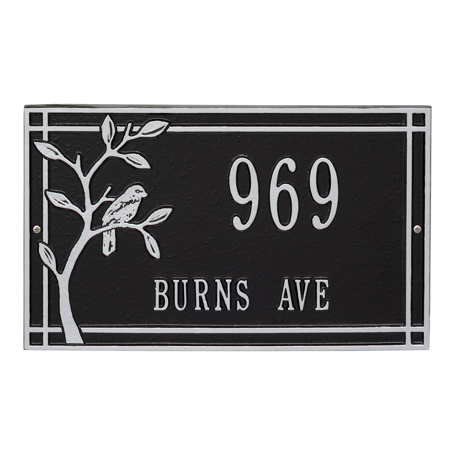Whitehall Products Personalized Woodridge Bird Standard Wall Plaque Two Lines Bronze/verdigris