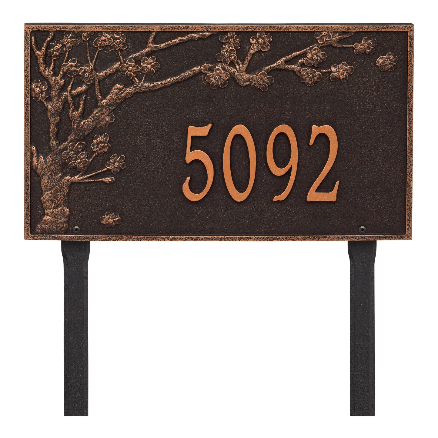 Whitehall Products Personalized Spring Blossom Estate Lawn Plaque One Line Bronze/gold
