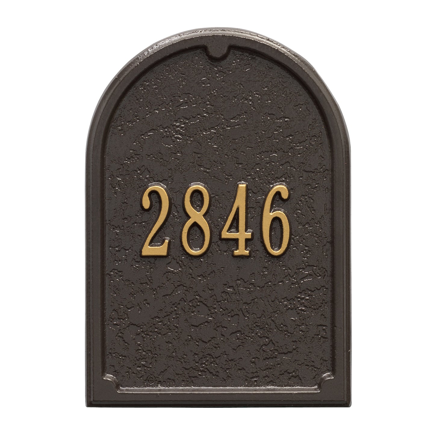 Whitehall Products Personalized Mailbox Door Personalized Door Plaque White/gold