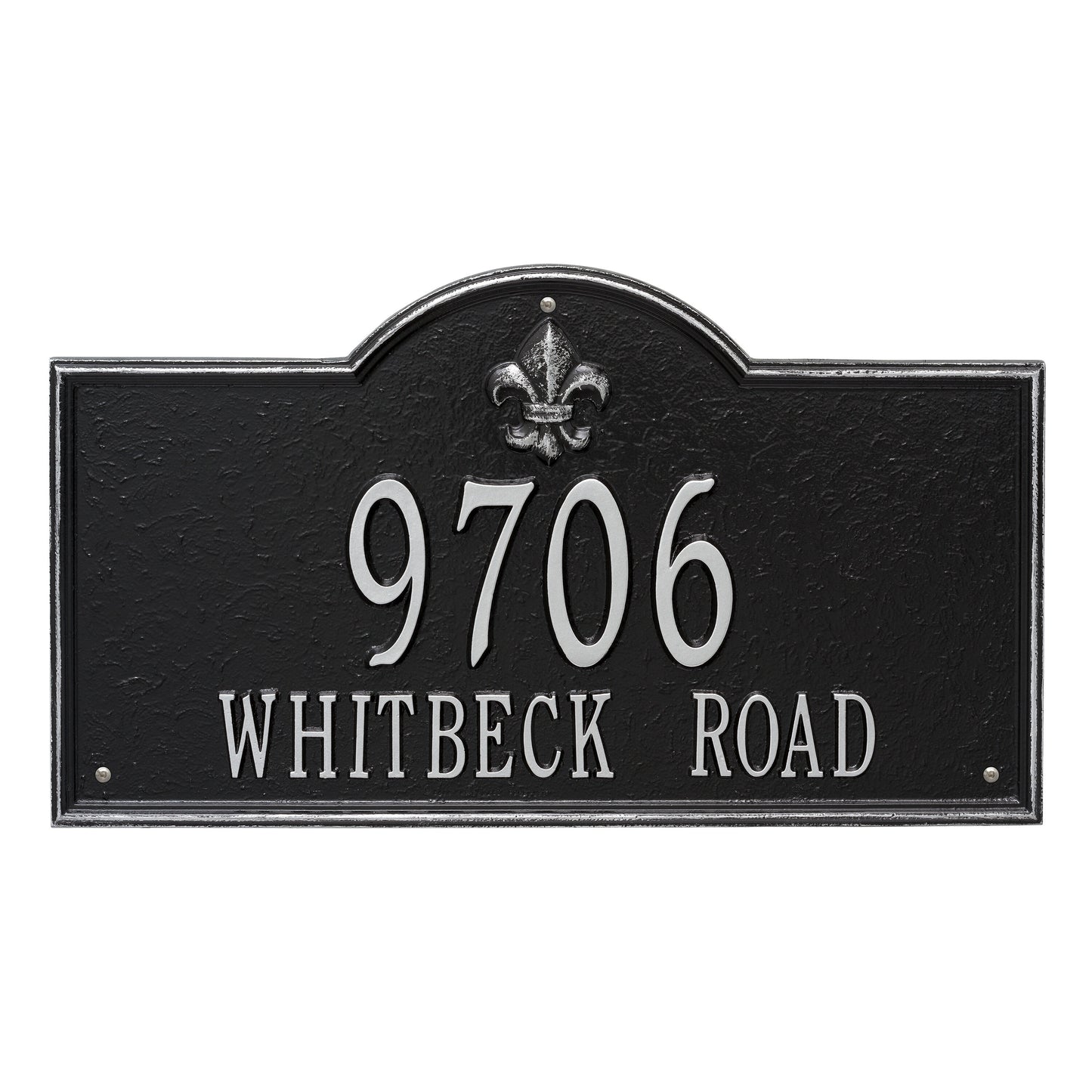 Whitehall Products Bayou Vista Estate Wall Plaque Two Lines Antique Copper