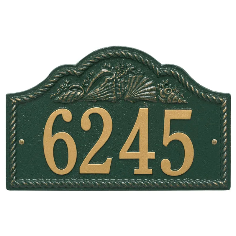 Whitehall Products Personalized Rope Shell Arch Wall Plaque One Line Oil Rubbed Bronze