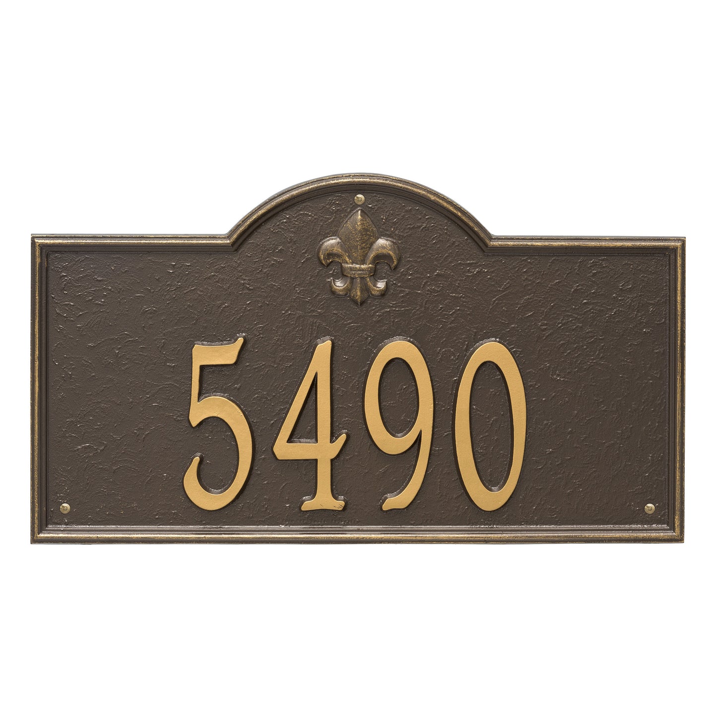 Whitehall Products Bayou Vista Estate Wall Plaque One Line Pewter Silver
