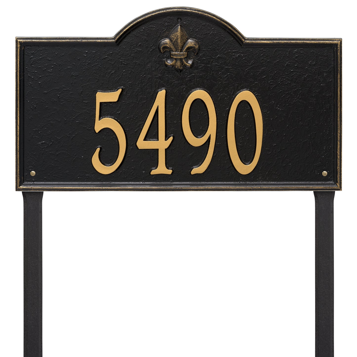 Bayou Vista Estate Lawn Address Plaque - One Line