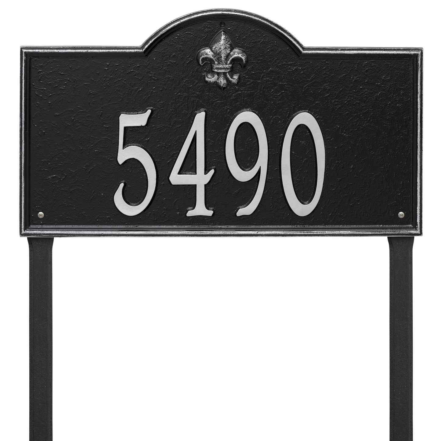 Bayou Vista Estate Lawn Address Plaque - One Line