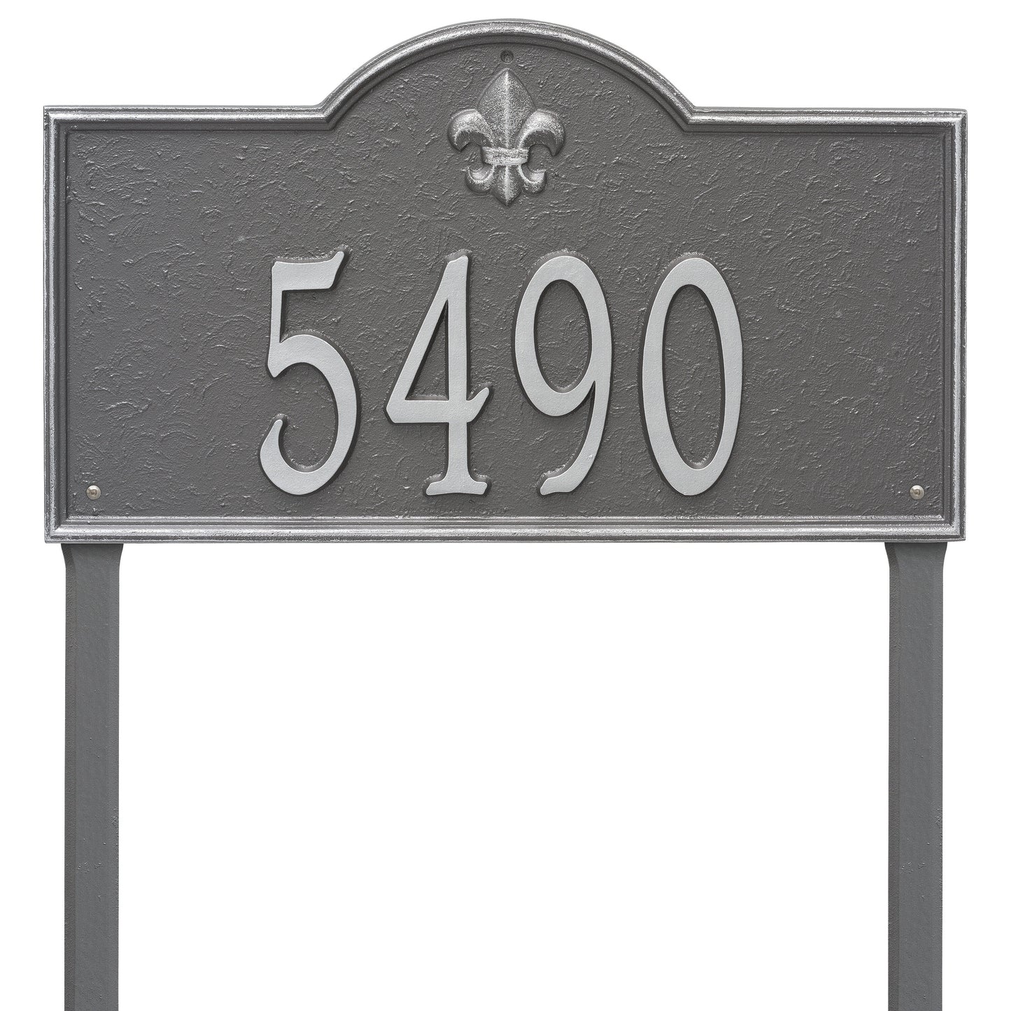 Bayou Vista Estate Lawn Address Plaque - One Line
