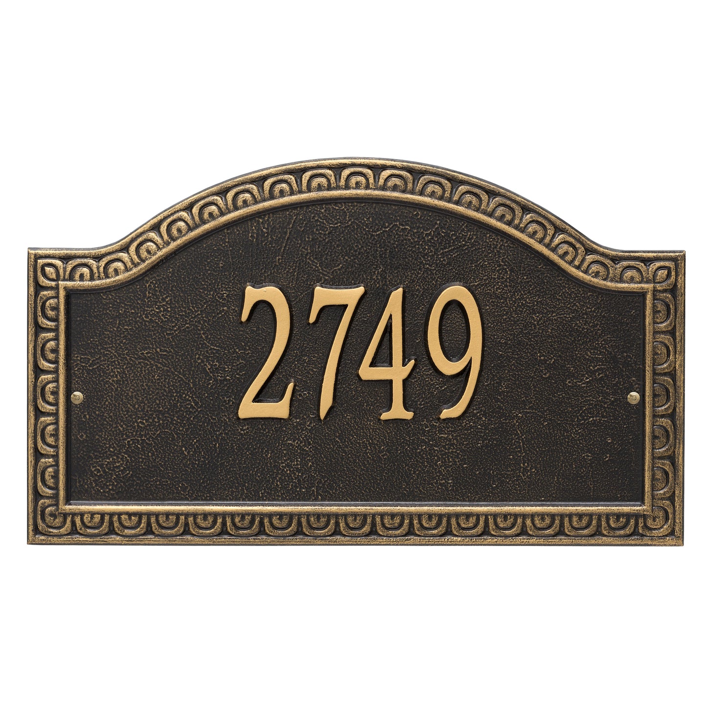 Whitehall Products Personalized Penhurst Grande Wall Plaque One Line Black/silver