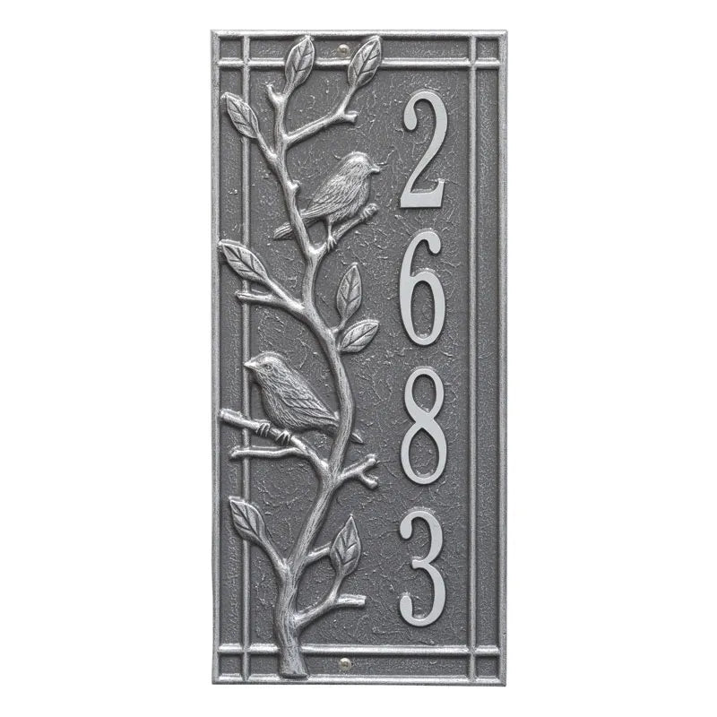 Whitehall Products Personalized Woodridge Vertical Wall Plaque One Line