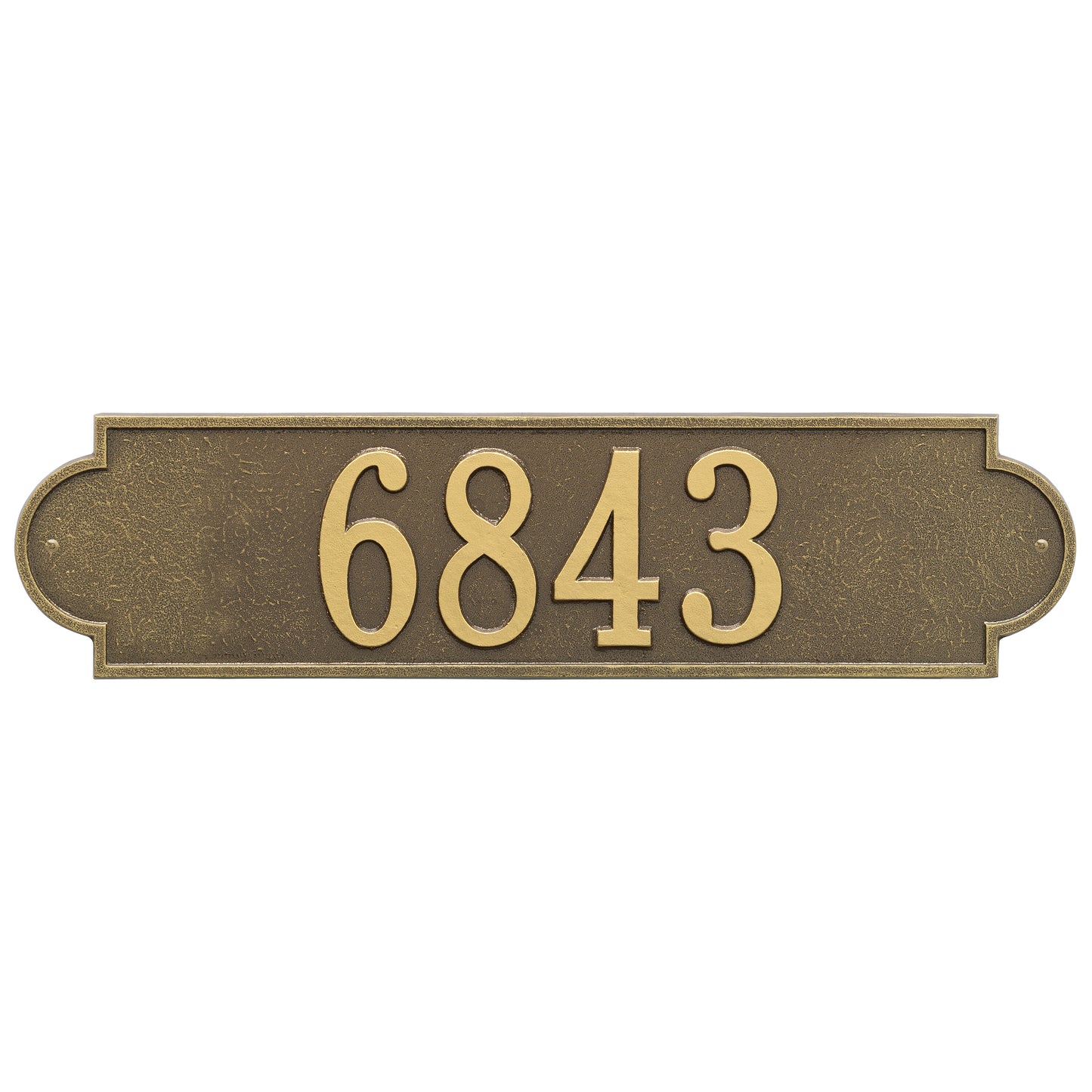Whitehall Products Personalized Richmond Estate Wall Plaque One Line Pewter/silver