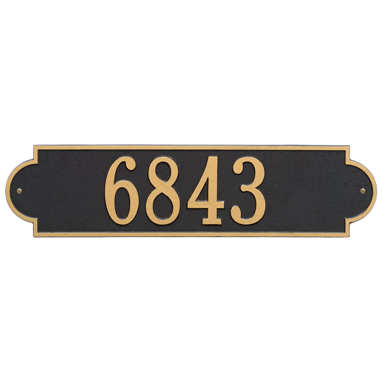 Whitehall Products Personalized Richmond Estate Wall Plaque One Line Black/white