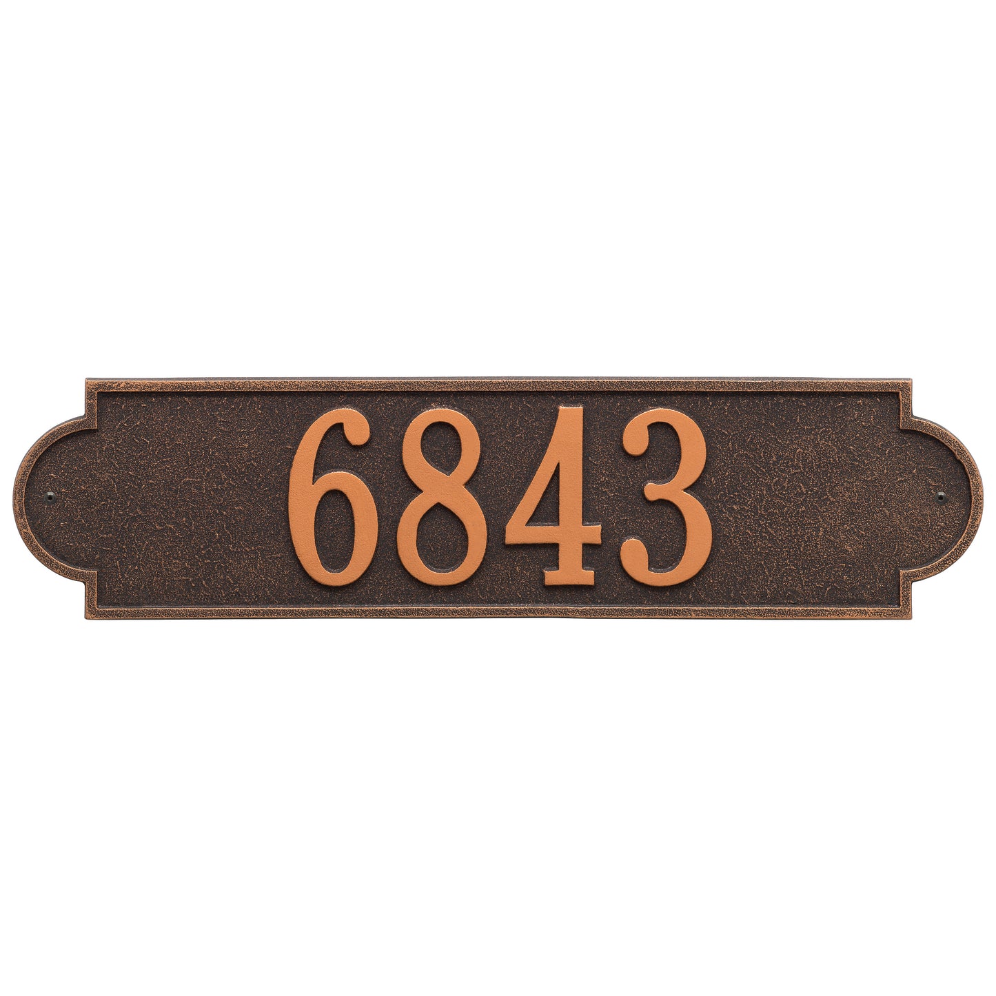 Whitehall Products Personalized Richmond Estate Wall Plaque One Line White/gold